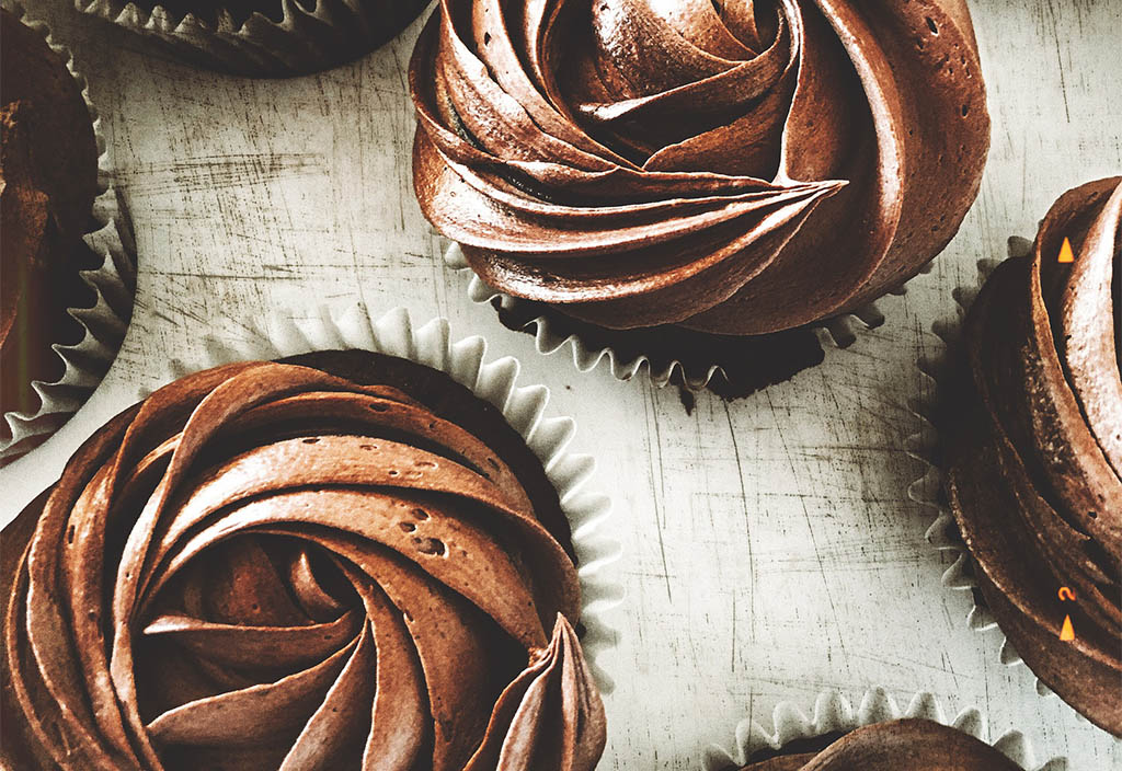 Cupcakes med chokladsmörkräm