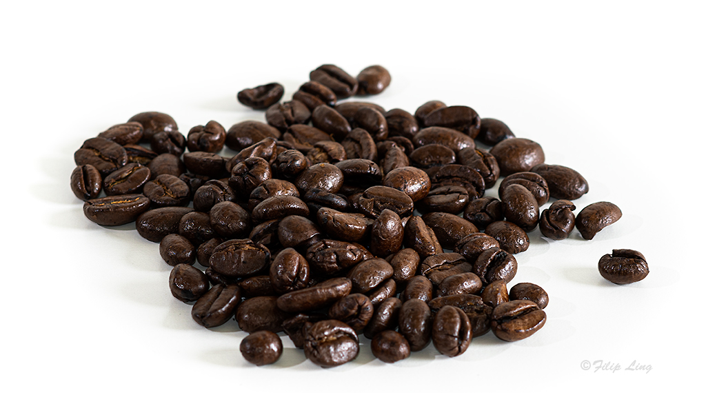 mörkrostade kaffebönor